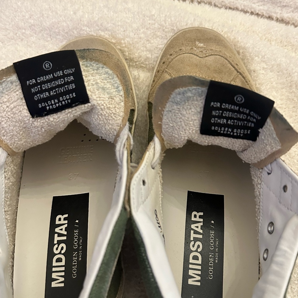 Golden Goose Green and Tan Midstar Shoes - Picture 8 of 11